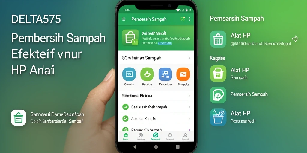 Tampilan antarmuka DELTA575 yang bersih dan fungsional.