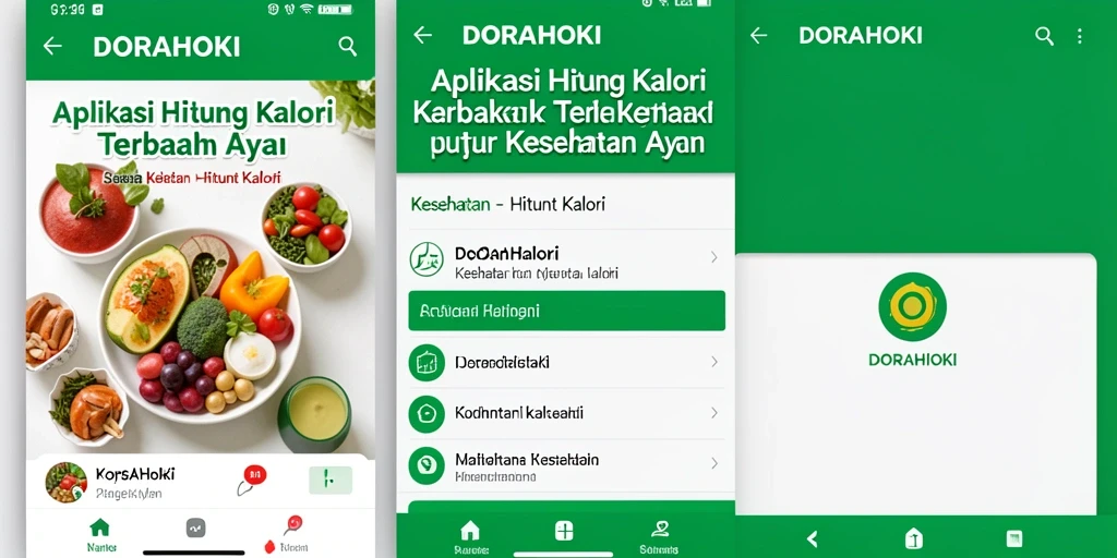 Tampilan antar muka DORAHOKI yang intuitif dan menarik.