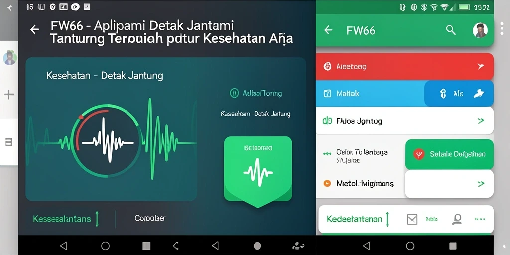 Antarmuka pengguna FW66 yang sederhana dan informatif.