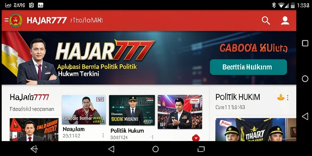 Tampilan antarmuka aplikasi HAJAR777 yang informatif dan menarik.