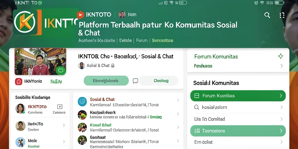 Antarmuka aplikasi Forum Komunitas IKNTOTO yang menarik.