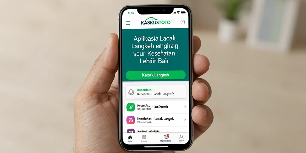 Tampilan antarmuka KASKUSTOTO menampilkan fitur Lacak Langkah yang intuitif.