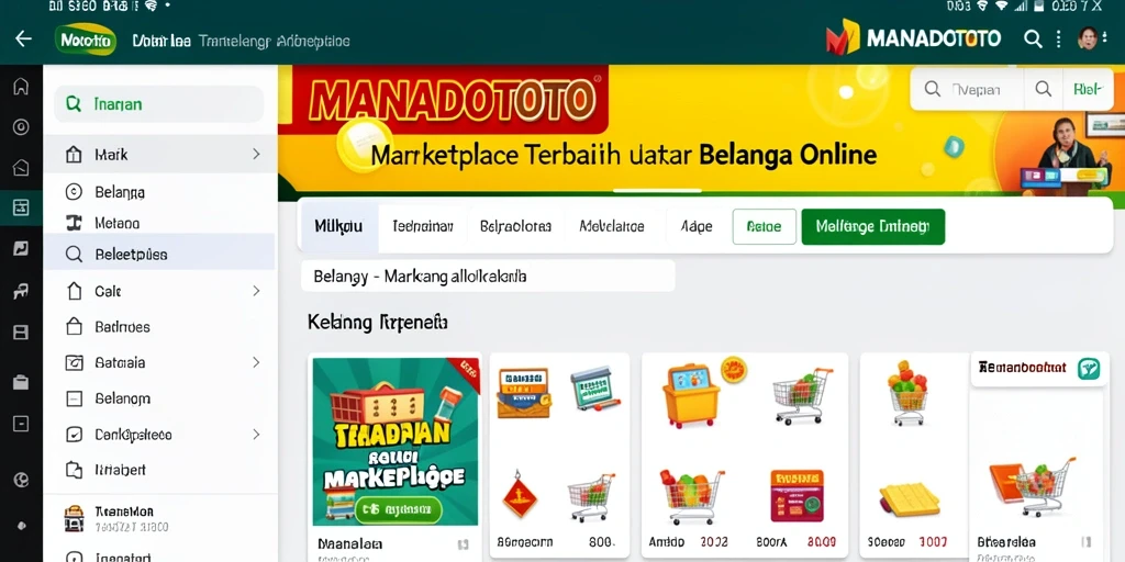 Tampilan antarmuka pengguna MANADOTOTO yang menarik dan mudah digunakan.