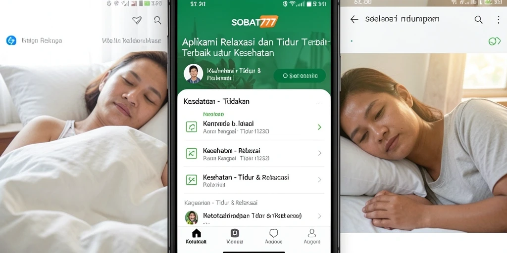 Antarmuka aplikasi SOBAT777 yang menenangkan dan mudah digunakan.