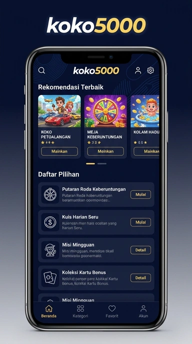 Katalog Aplikasi Populer dan Kanal Uji di koko5000